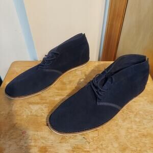 Timberland Revenia Men's US 11 Blue Suede Leather Chukka Boots Sneaker Shoes